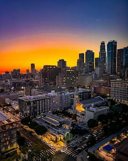 Los Angeles Skyline Sunset