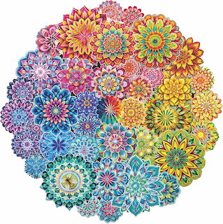 Colorful Mandala Flowers Collection