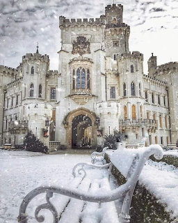 Hluboka Castle in Snow