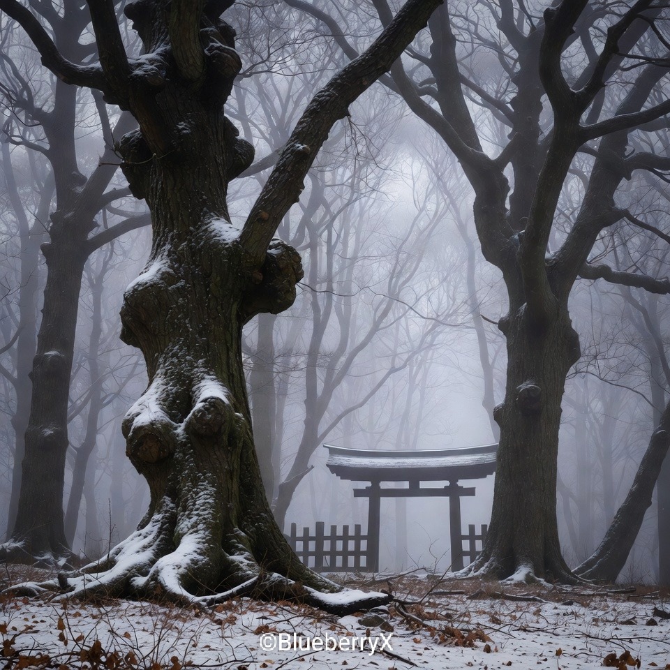 Winter Forest Torii Gate