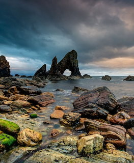 Irish Coastal Rock Formation
