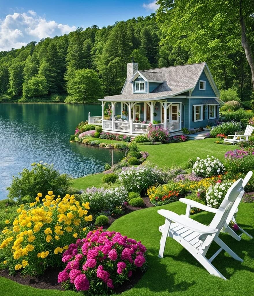 Lakeside Cottage Garden