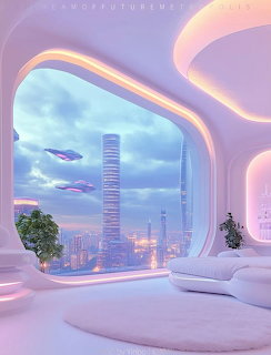 Futuristic Neon Interior