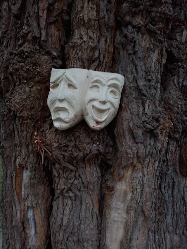 Theater Masks on Tree