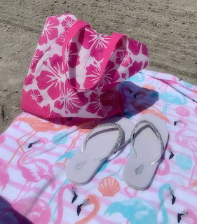 Beach Bag and Sandals