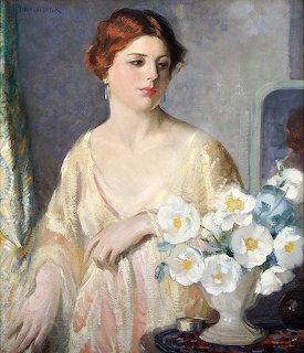 Portrait of Madeline with White Camellias
