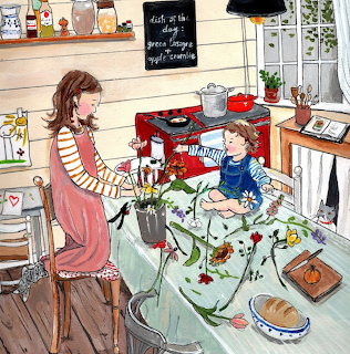 Flowers on the Kitchen Table
