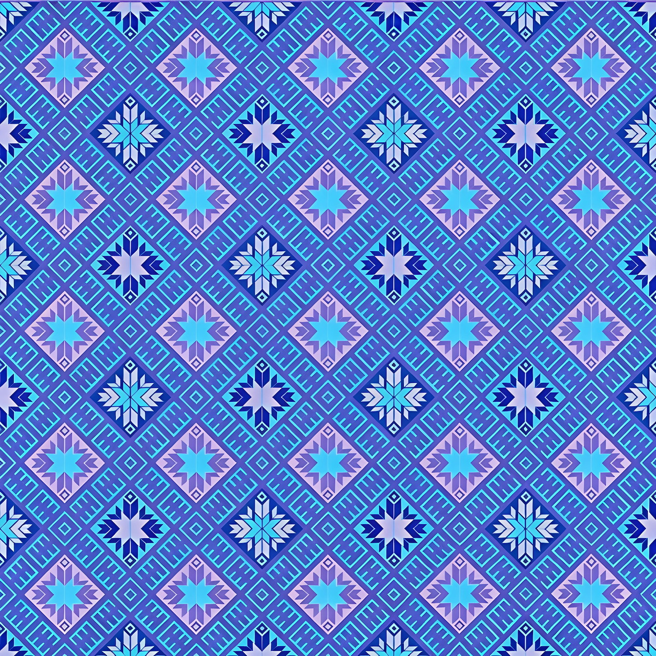 Blue Geometric Pattern