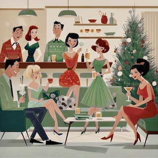 Retro Christmas Party