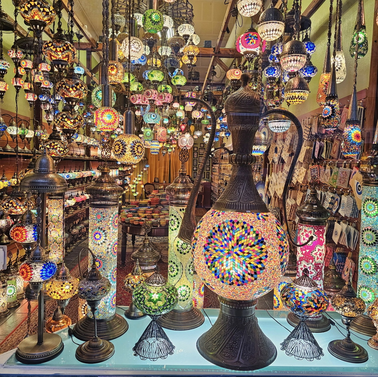 Colorful Turkish Mosaic Lamps