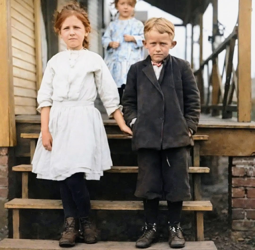 Vintage Children Porch Stairs