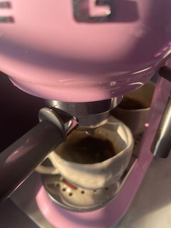 Pink Espresso Machine
