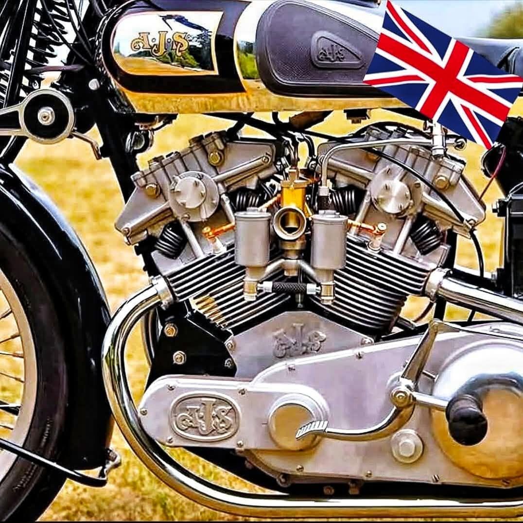 AJS V4 Racing Engine