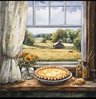Freshly Baked Pie Window View