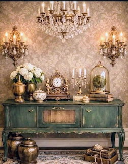 Vintage Interior Chandelier Decor