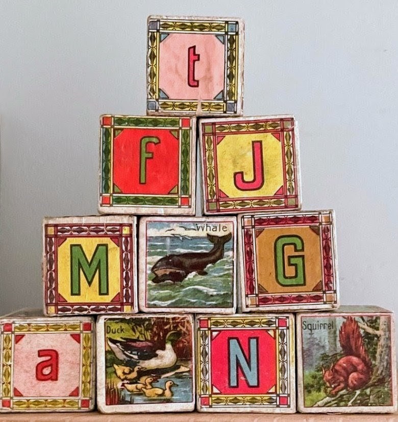 Vintage Alphabet Blocks