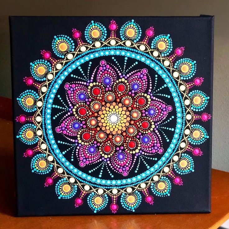 Colorful Dot Mandala Art