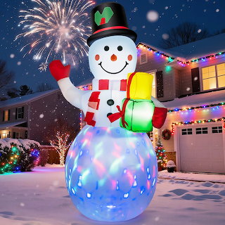 Inflatable Christmas Snowman Decoration