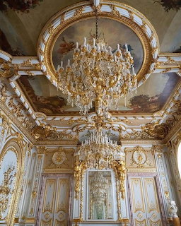 Baroque Palace Chandelier Interior