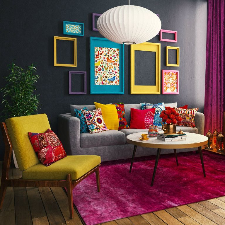 Bold Colorful Living Room
