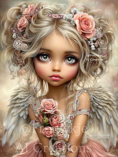 Young Angel with Roses