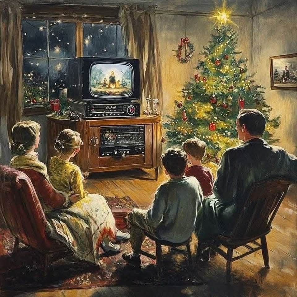 Family Christmas Living Room