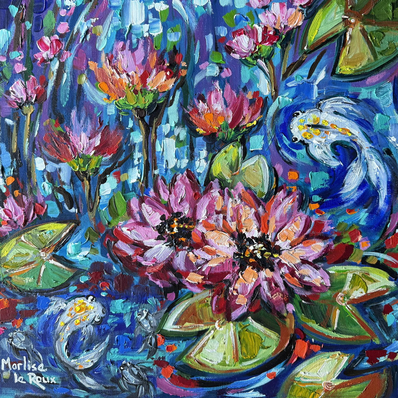 Colorful Floral Abstract Painting