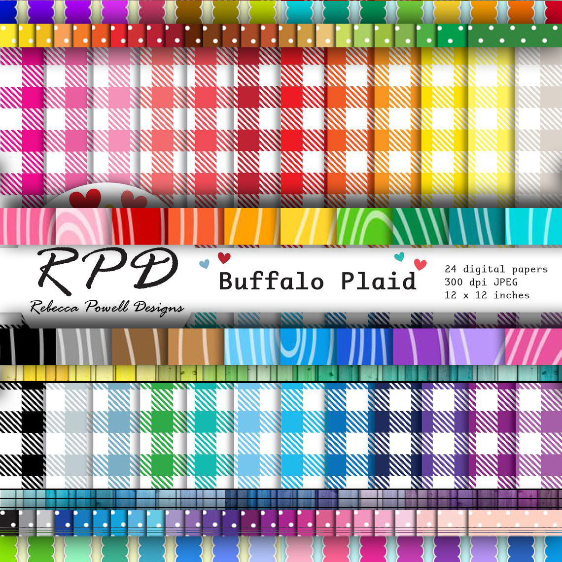 Buffalo Plaid Digital Papers