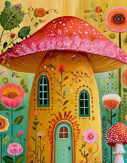 Whimsical Mushroom House