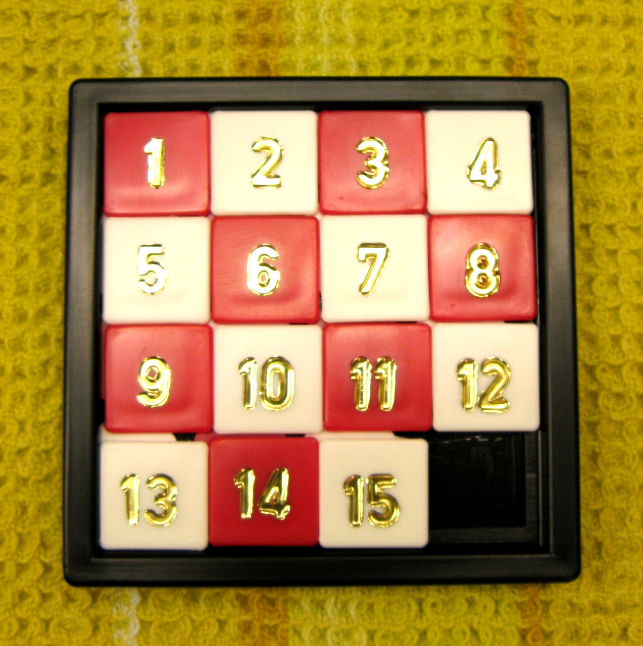Vintage Sliding Number Puzzle
