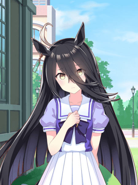 Anime horse girl character Manhattan Cafe from Umamusume