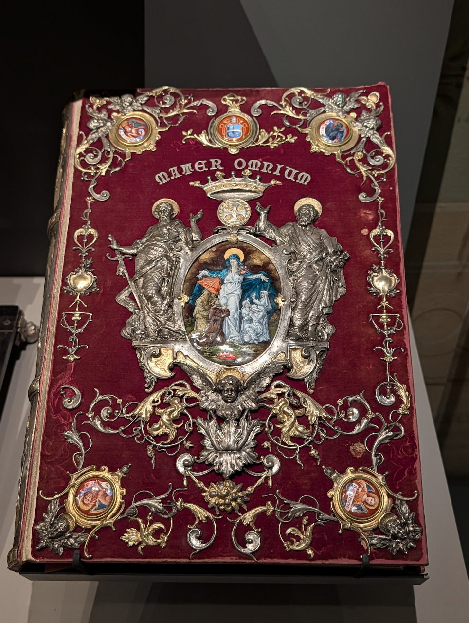 Ornate Religious Gospel Book Cover