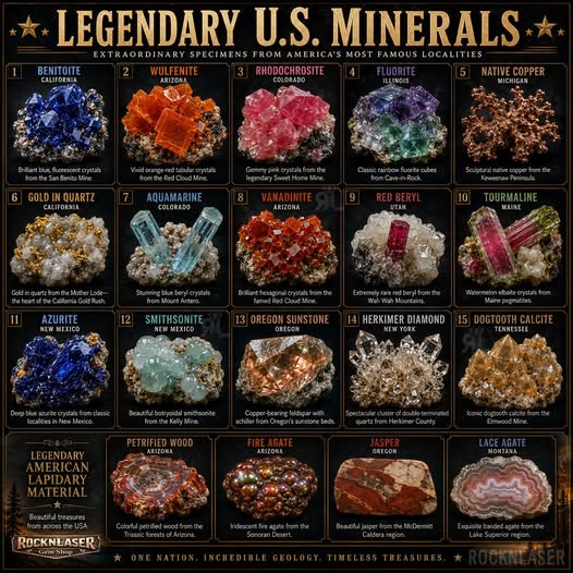 Legendary US Minerals Collection