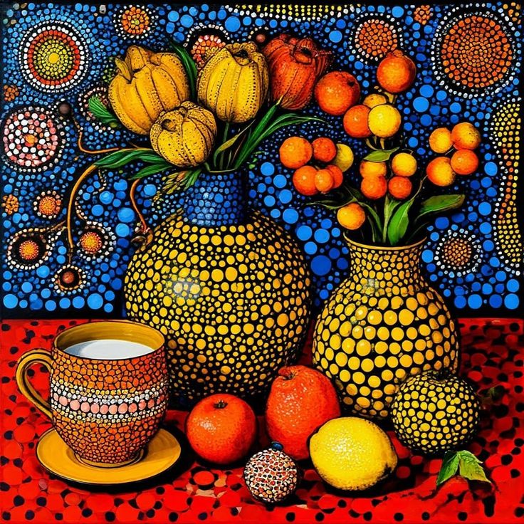 Pointillist Still Life