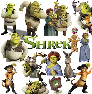 Shrek Characters Collage
