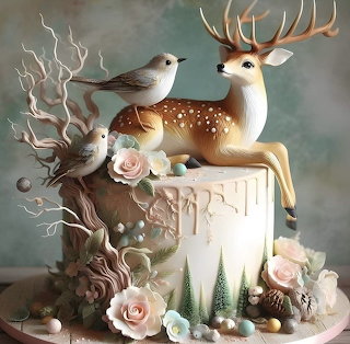 Deer Forest Cake