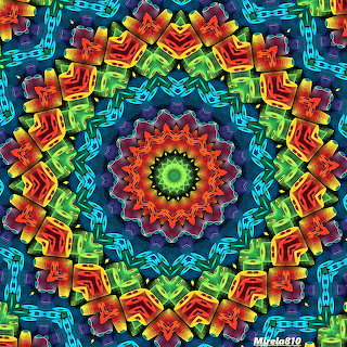Rainbow Kaleidoscope Mandala