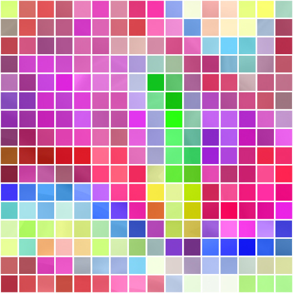 Grid of colorful squares forming an abstract mosaic pattern
