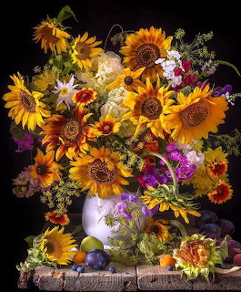 Sunflower Bouquet Still Life