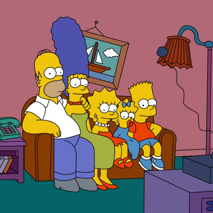 Simpsons Family on Couch