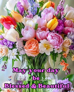 Spring Flower Bouquet Vase