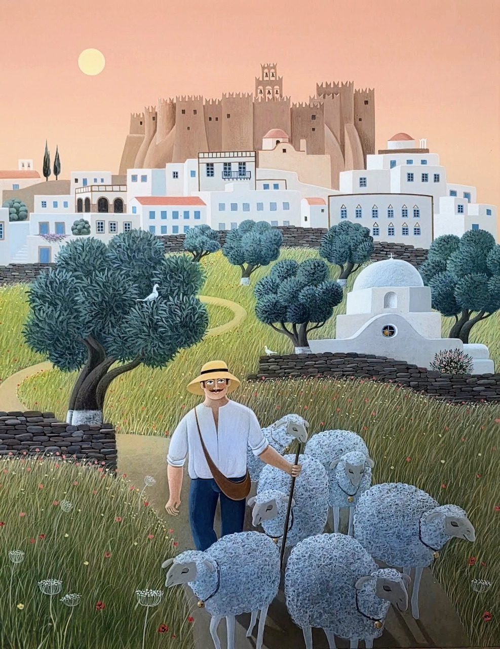Shepherd of Patmos by Jean Pierre Lorand