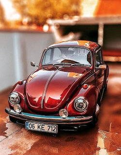 Red Vintage Beetle Car