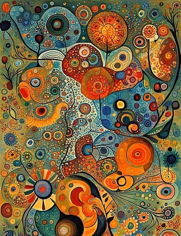 Colorful Abstract Circle Art