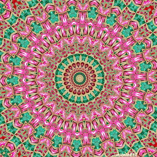 Pink and Teal Mandala
