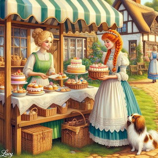 Village Bakery Market Scene