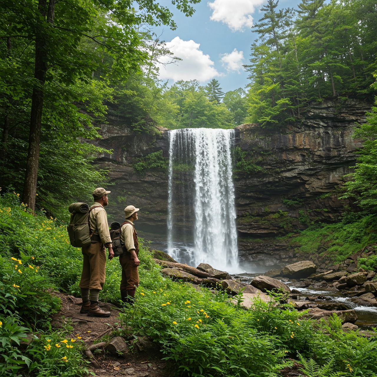 Forest Waterfall