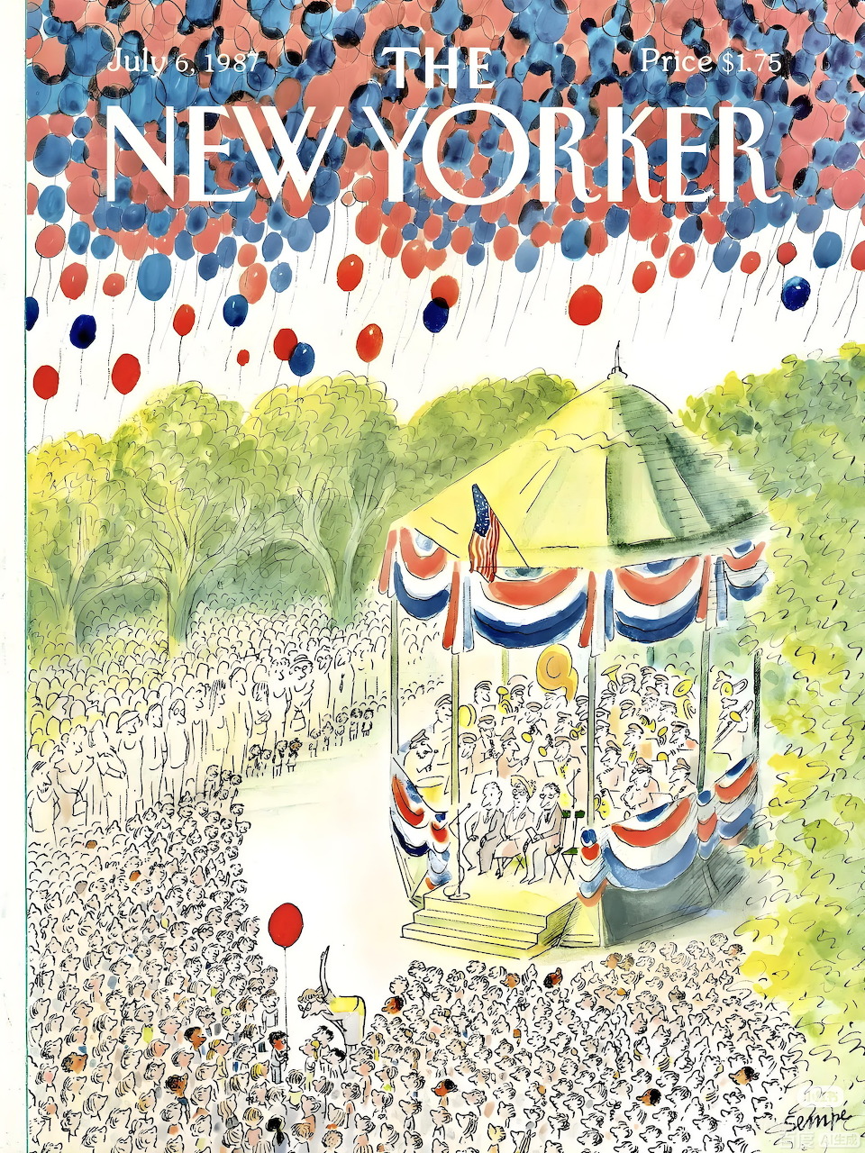 New Yorker Fourth of July Cover