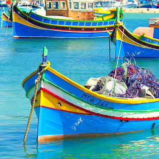 Maltese Fishing Boats Marsaxlokk