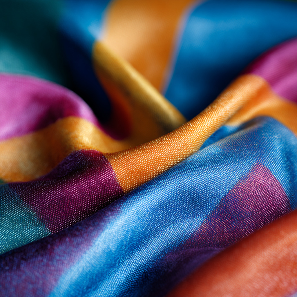 Colourful Fabric Folds